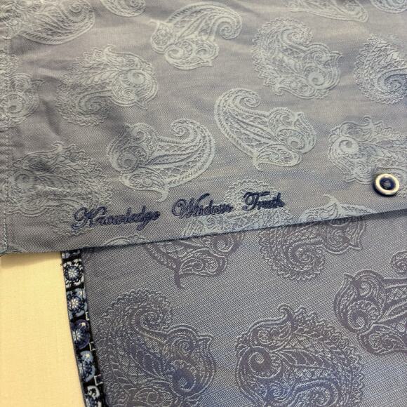 Robert Graham HAYSTACK Blue Paisley Classic Fit Button Up Long Sleeve Men’s L - Picture 6 of 16